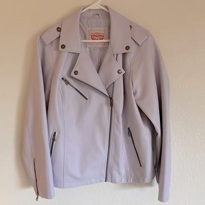 Levi’s Lilac Faux Leather Jacket Size 1X